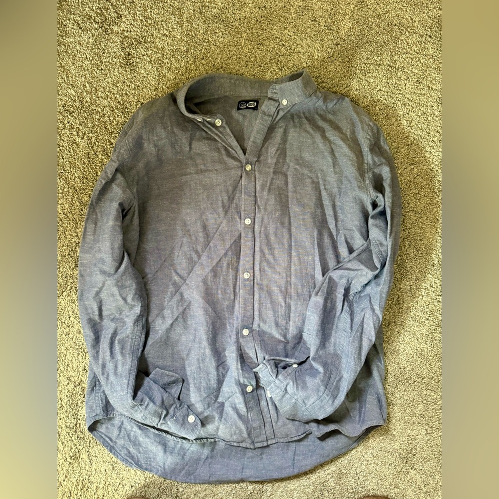 Cheap Monday blue button up shirt